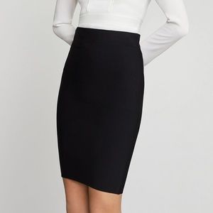 BCBG Lyric Suede Pencil Skirt - XS